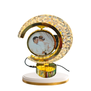 Crystal Half Moon Led Couple Photo Frame Price in India