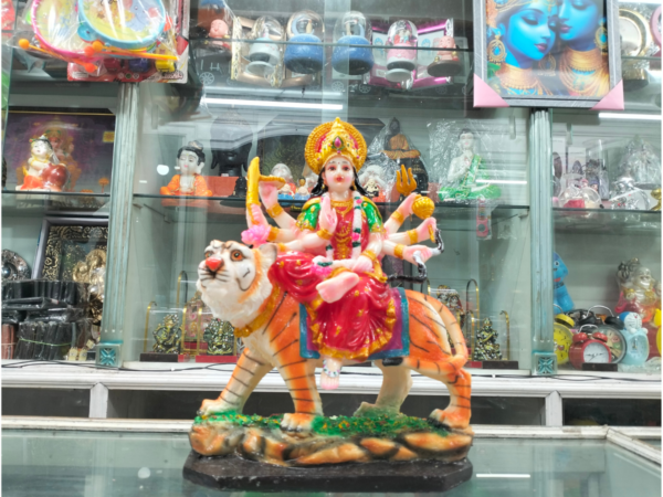 Durga Maa Marble Statue - Image 3