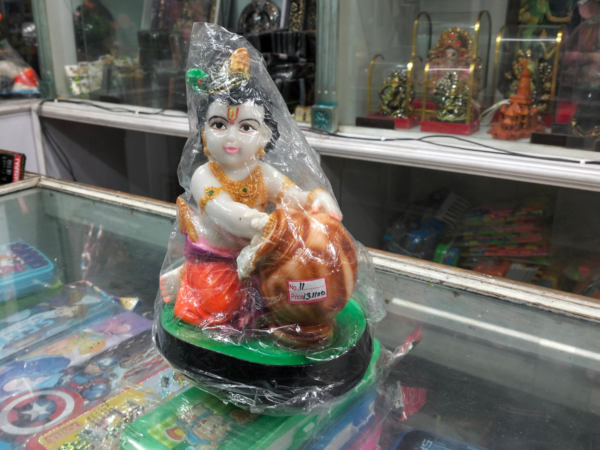 Makhan Chor Marble Statue - Image 3