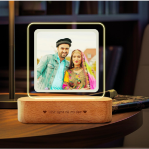 Acrylic Personalized Led Photo Frame Anniversary Gift for Couples
